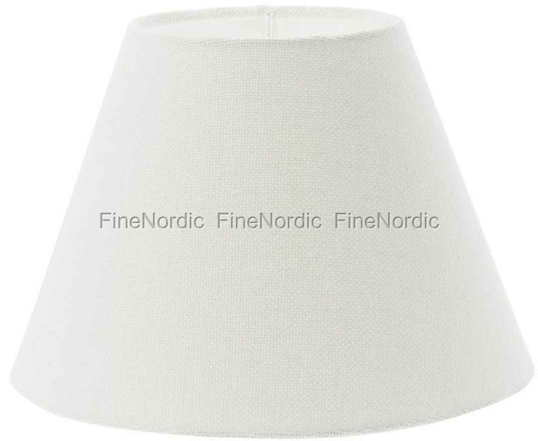 Lene Bjerre Lampeskjerm Plain Linen Off White 15xØ21 cm Lampeskjerm Plain Linen Grå | Lampeskjermer | KitchenTime