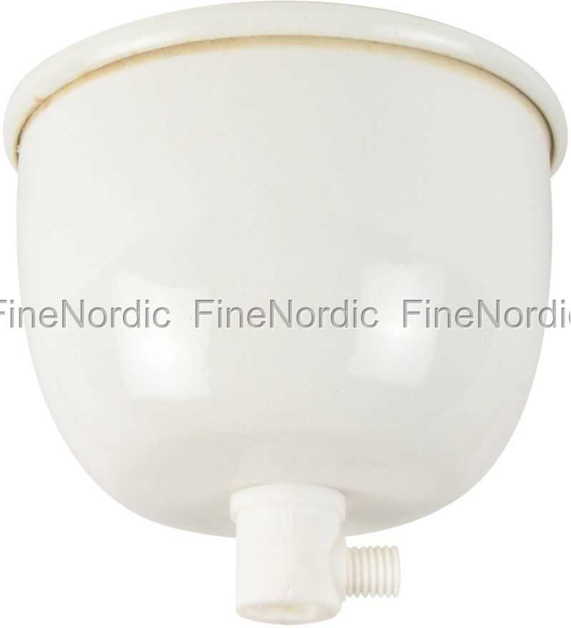Ib Laursen Lampe Baldakin Hvit GreenGate Lampe Check Clear med Håndtak