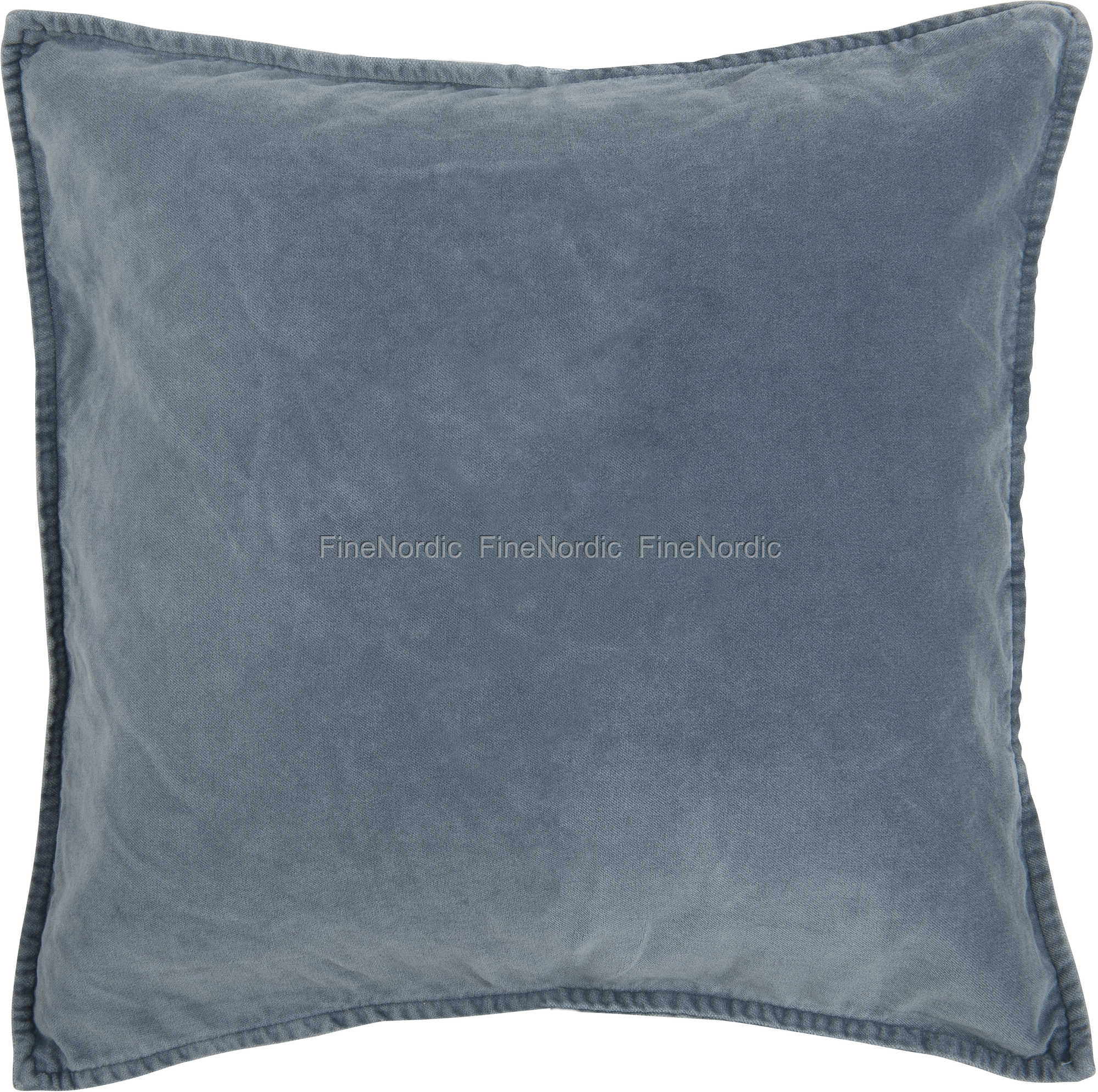 Ib Laursen Putetrekk Velour Colonial Blue 52 x 52 cm