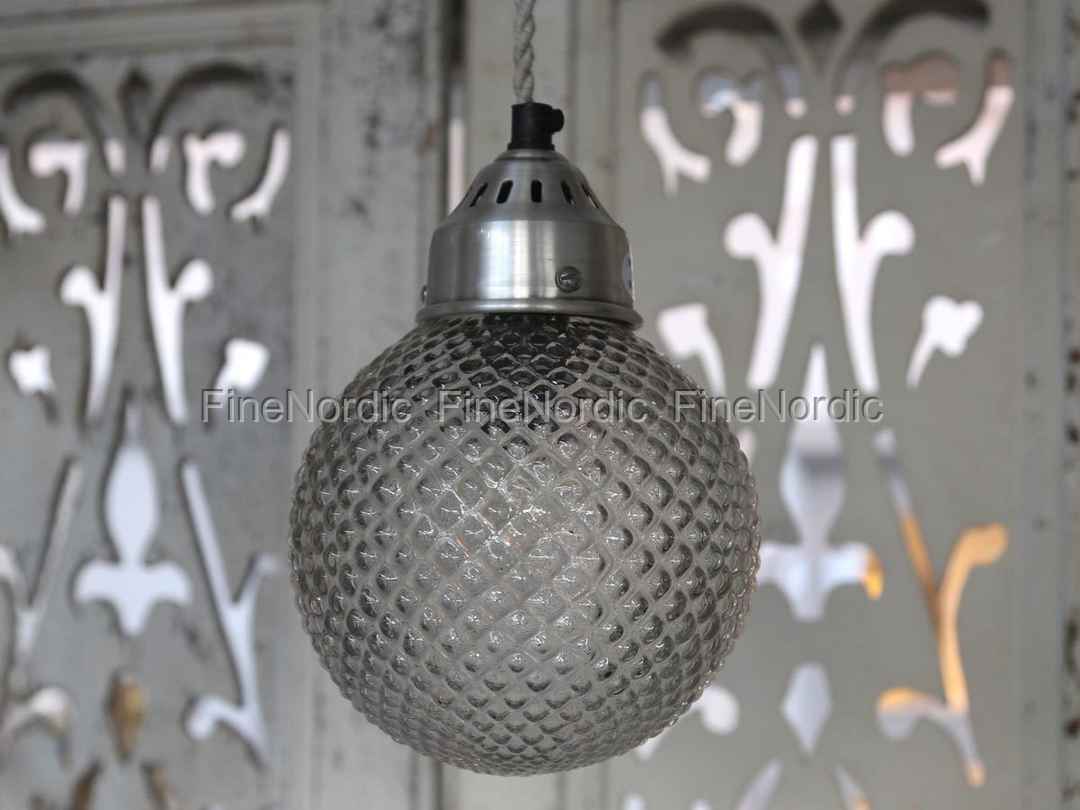 Chic Antique Lampe Kule med Tern Ø 21 cm Chic Antique Lampe Kule med Slipinger Ø 15 cm